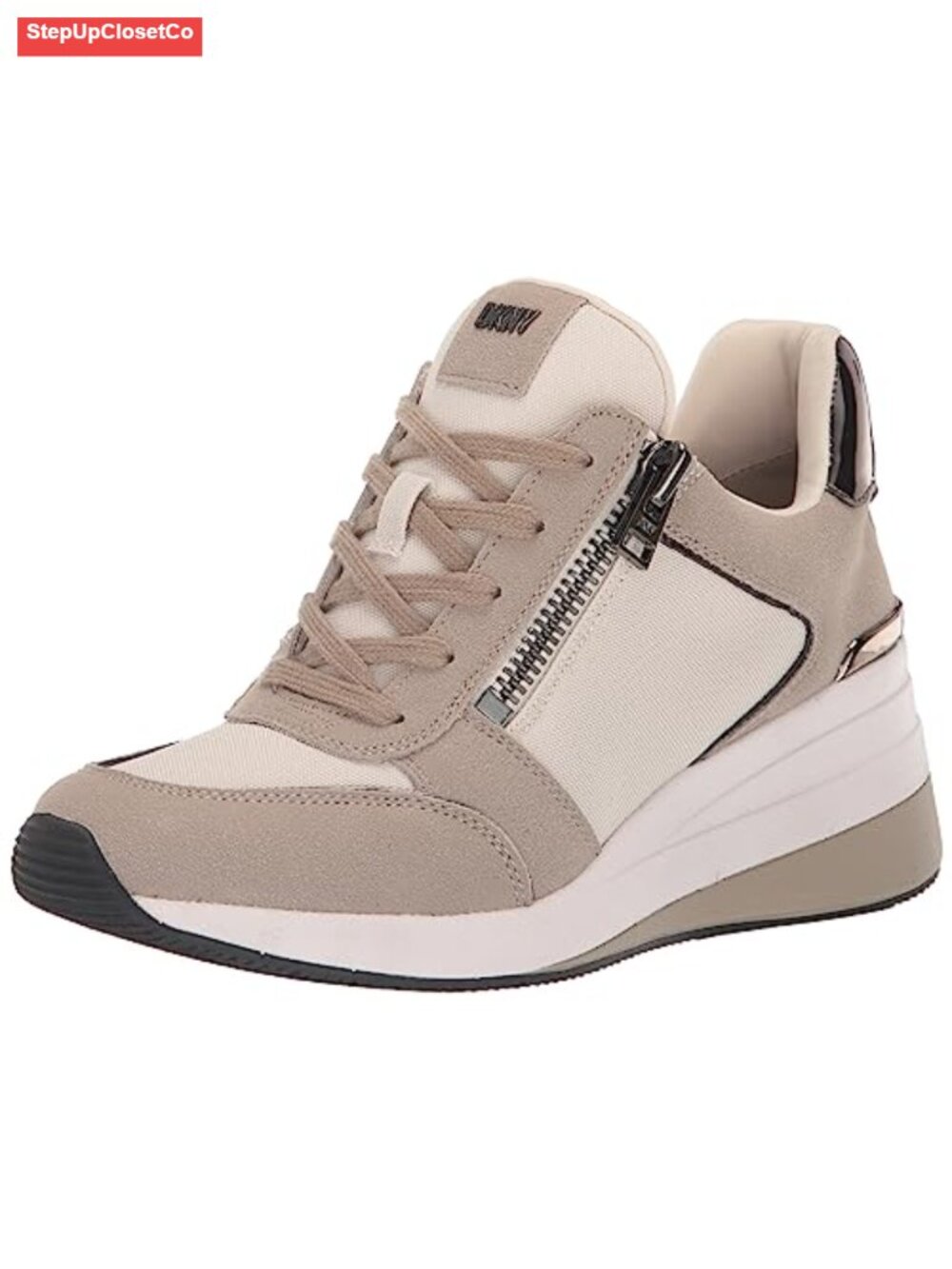 Lace Up Wedge Sneakers for Women - Fashion Sneaker